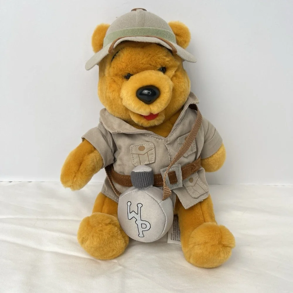 Disney Safari Winnie The Pooh Animal Kingdom Theme Park Exclusive Plush New Tags